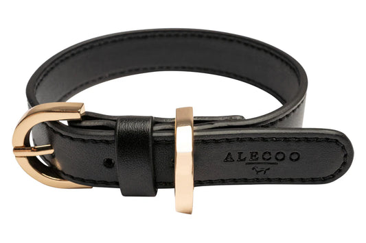 Hundehalsband Classy coal schwarz - gold