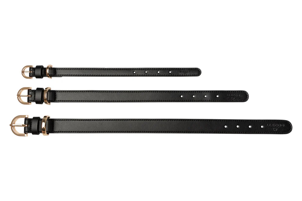 Hundehalsband Classy coal schwarz - gold