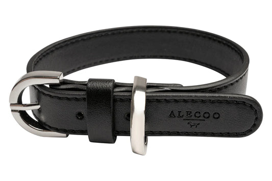 Hundehalsband Classy coal schwarz - silver
